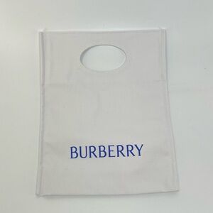Burberry small white canvas tote never used